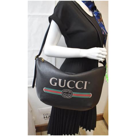 gucci half moon shoulder bag|authentic Gucci hobo bag.